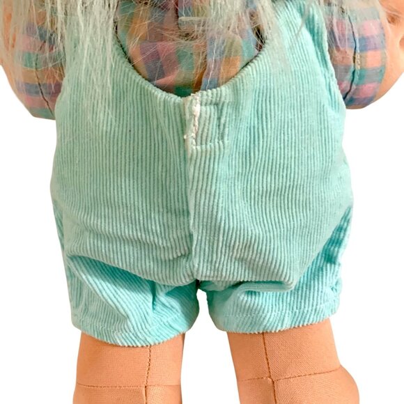 Vintage Russ Berrie Troll Doll Mint Green Hair Outfit 12” Collectible Plush Toy - Picture 5 of 9